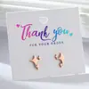 Brincos de Tarraxa Geométricos de Estrela em Aço Inoxidável para Meninas Melhores Amigas Versátil Presente para Orelha Em Estoque