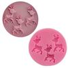 Preço de fábrica 4 pequenos moldes de bolo de veado sika DIY ferramentas de silicone para assar açúcar molde de chocolate H1782 ovo