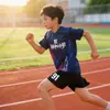 Ropa de Bádminton para Hombre, Tops Deportivos de Secado Rápido de Manga Corta, Trajes Deportivos de Competición, Ropa de Entrenamiento