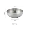 Tigela pequena de aço inoxidável 304 estilo coreano Coreia do Sul dourada camada única tigela de cozimento tigela de kimchi comercial prato de molho de imersão tigela de arroz