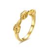 Marca de moda europea y americana nudo de viento fundición anillo para hombre y mujer acero de titanio anillo de propuesta de matrimonio aniversario regalo de cumpleaños