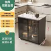 Gabinete de almacenamiento de cocina, mesa de corte de losa de roca, banco de trabajo, estantería de cocina, aparador, gabinete de almacenamiento y mostrador de isla móvil