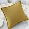 Funda de Cojín de Pana Color Sólido Funda de Cojín 3D Cojín para Sofá Sala de Estar Cojín Cuadrado Cojín para Respaldo de Cama B&B Simple