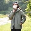 Roupa de assalto três em um, masculina, personalizada, à prova de vento, à prova d'água, de lã polar, duas peças, roupa de trabalho quente de inverno, estampa feminina