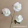 3 flores de rosa artificiales para decoración del hogar, arreglo floral para pasillo de ceremonia de boda, decoración de pared de fondo de hotel