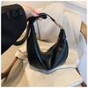Bolsa Casual Retrô para Mulheres 2024 Novo Outono e Inverno Texturizada de Ombro Transversal Tipo Dumpling Luxo Leve