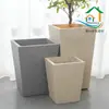 Maceta de Cerámica Estilo Atlántico para Exteriores Macetero Rectangular Grande para Jardín de Exterior