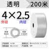 Tubo de aire de PU 8mm manguera neumática compresor de aire alta presión transparente 8*5/6*4/10*6.5/12*8mm Rojo Azul Negro