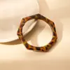Pulsera de Resina con Estampado de Leopardo de Moda Transfronteriza, Estilo Europeo y Americano, Sensación de Alta Gama, Pulsera Apilable, Accesorio de Mano Único y Genial