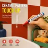 Caneta de retoque cerâmica 2,5mm, 12 cores disponíveis, à prova d'água, marcador especializado para reparar arranhões em azulejos, vasos sanitários e banheiras