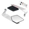 Espelho retrovisor de motocicleta transfronteiriço, refletor em forma de asa modificado para moto de rua e moto esportiva, espelho de ré com padrão artístico em liga de alumínio