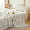 2026 Nuevo Estilo Tencel Encaje Verano Colcha Colcha de Aire Acondicionado 150X200cm Preludio Rosa