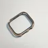 Moldura de PC Galvanizada Caixa de Relógio Vazada Compatível com Apple Watch Séries S12 S11 iWatch Ultra2 Capa Protetora Rígida