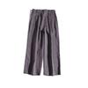 Ropa de Trabajo Estilo Japonés Simple Suministrada por el Cliente Lino Puro Semi-Elástico Cintura Alta Estilo Bosque Literario Cómodo Holgado Casual Pantalones de Lino Pierna Ancha