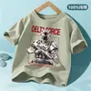 Camiseta Popular de Verano Transfronteriza para Niños Niños Manga Corta Casual Versátil Algodón Puro Holgada para Niños Pequeños