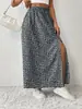 En stock Europea y Americana Transfronteriza Nuevo Amazon Vacaciones Direccional Moda Casual Estampado Floral Falda Dividida