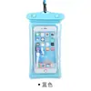Saco Impermeável para Celular Espessado Airbag Anti-Queda Capa Impermeável Universal Transparente para Celular Mergulho Rafting ao Ar Livre
