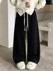 Pantalones de punto estilo coreano, corte relajado para mujer, nueva colección otoño/invierno 2026, con forro de pelo de visón, forro polar y tejido grueso y amigable con la piel, perfectos para uso casual.