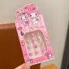 Pegatinas de Uñas Portátiles Kuromi para Niños Pegatinas de Arte de Uñas de Dibujos Animados para Niñas Pegatinas de Uñas Lindas Tridimensionales Ecológicas para Niñas