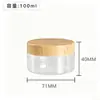 Pote Transparente Personalizado de PET 68 Dentes Pote de Plástico Grau Alimentício Garrafa Plástica de Grande Capacidade Pote para Embalagem de Lanches Garrafa de Boca Larga