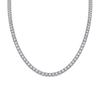 Cadena para Clavícula en Capas de Plata 925 Estilo Europeo y Americano, Artículos de Lujo Ligero de Gama Alta, Collar Galaxia Estrellada de Moissanita, Cadena de Tenis para Mujer, En Stock