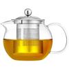 Fábrica por atacado aço Apple vazamento de vidro bule de aço inoxidável filtro bule de alta temperatura resistente a flor bule conjunto de chá doméstico
