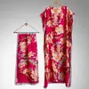2026 Nuevo Estilo Bufanda Larga Estampada de Seda Artificial Chal Protector Solar para Mujeres Moda Cover-Up de Playa para Vacaciones Doble Uso