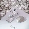 Rhinestones Blancos de Espalda Puntiaguda para Uñas, Deslumbrantes Rhinestones de Vidrio Blancos Transparentes Gruesos Cuadrados Irregulares con Forma de Corazón en Forma de Caramelo de Roca para Decoración de Uñas