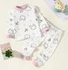 Conjunto de Algodón para Casa Otoño e Invierno 2026 Ropa Interior de Manga Larga Primavera para Niños y Niñas, Pijamas de Otoño para Niños Mayores, Ropa Infantil
