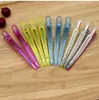 Presilhas de Cristal Transparentes para Penteado, Presilhas de Secionamento para Permanente e Coloração, Presilhas Bico de Pato, Presilhas de Posicionamento de Nariz Longo, Grampos de Cabelo, Presilhas de Cabelo Arco-Íris