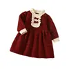 2026 Otoño Invierno Nuevo Estilo Suéter Vestido Princesa Estilo Coreano Elegante Vestido Estilo Pequeño Chanel Vestido para Niñas Vestido para Bebé Niña