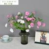 Orquídea Mariposa Artificial Loto de Rocío hogar suave Decoración Ingeniería arreglo floral paisaje Rosa de Navidad flor falsa ramo floral