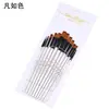 Conjunto de Pincéis de Pintura com Cabo Curto, Cerdas de Nylon, Ponta Angular/Plana, Conjunto de 12 Peças, Pincéis para Aquarela, Pincéis para Acrílico, Pincéis para Pintura a Óleo