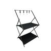 Estante de Almacenamiento Multicapa para Camping al Aire Libre, Estante Colgante para Camping, Estante para Lámpara, Estante de Almacenamiento para Picnic, Almacenamiento Portátil Plegable