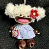Kit de Materiais DIY Feito à Mão para Bonecas de Vagem, Pingente de Sino de Vento de Frutas Acabado, Ornamento para Pendurar no Carro de Boneca de Vagem de Frutas