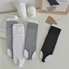 Calcetines Finos Estilo Coreano para Mujer Primavera y Verano, Serie Miu Calcetines sin Pie Gris, Calentadores de Piernas Estilo Ballet, Calcetines Transpirables de Media Pantorrilla
