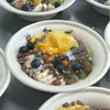 Tigela descartável de polpa extremamente popular para cold brew, tigela para iogurte estilo ins Zhangyuan Shanghai, tigela para salada de frutas em pó de gelo para levar