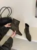 Botines Cortos plisados retro de diseño simple, Otoño/Invierno 2026