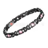 Pulseira Magnética Cravejada de Diamantes Ouro Rosa para Mulheres, Pulseira Ajustável, Pulseira de Bronze Ouro Rosa Temática de Amor para Casais Atacado