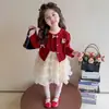 Vestido de otoño para niña 2026 nuevo estilo infantil moderno y a la moda vestido fino de manga larga primavera y otoño colección de otoño