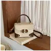 Bolsa Cuadrada Pequeña de Bloques de Color al por Mayor Bolso Elegante de Temperamento 2025 Versátil Cerradura Bolso de Hombro Único Estilo Pequeño Chanel Bolso Cruzado