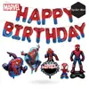 Empaque de Cartón Araña Saltarina Serie de Superhéroes Tema Decoración de Fiesta de Cumpleaños Diseño Globo de Película de Aluminio