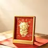 Colgante redondo bañado en oro juego de caja de regalo múltiples patrones disponibles recuerdo para festivales y viajes con coche regalo para actividades llavero colgante