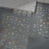 Novos Adesivos de Unha para Nail Art de Buquê de Dia dos Namorados Flores Coloridas em Relevo Estilo Fresco Adesivos de Unha Adesivos de Laço Venda por Atacado