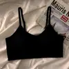 Bralette de una pieza de seda helada para niñas sin aros, camisola push-up para pechos pequeños durante el período de crecimiento, anti-caída