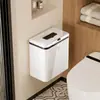 Lixeira de parede, recipiente de armazenamento de lixo para pendurar na cozinha, lixeira de limpeza selada de grande diâmetro tipo gancho de parede para uso doméstico