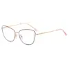 Gafas de lectura de marca BJYX, marco completo, caja de negocios, ultraligeras, ultratransparentes, de color sólido, de metal, de alta calidad, anti luz azul, espejo plano