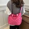 Bolsa de Hombro Nueva Otoño 2024 Estilo Coreano Bolso de Mano Tote para Mujer Gran Capacidad Casual Prisma Moda Casual Bolso Grande