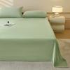 Sábanas de Cama Individual de Alta Densidad de Terciopelo de Leche, Color Sólido, Cómodas y Cálidas, Sábanas de Cama Individual y Doble para Dormitorio de Estudiantes, Manta, Manta para la Hora de Comer