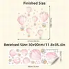 Br93096 Cielo Estrellado de Dibujos Animados Globo Aerostático Rosa Elefante Lindo Pegatina de Pared Autoadhesiva Habitación Infantil Decoración del Hogar Pegatina